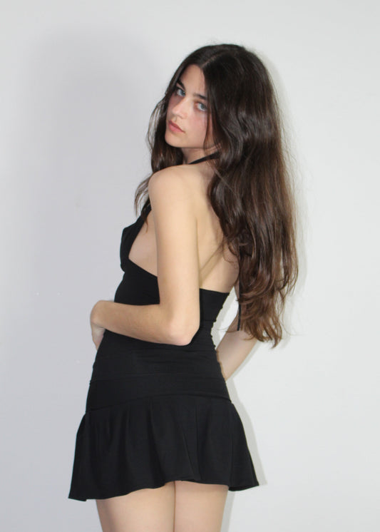 The Mevanou Mini Skirt (In Black)