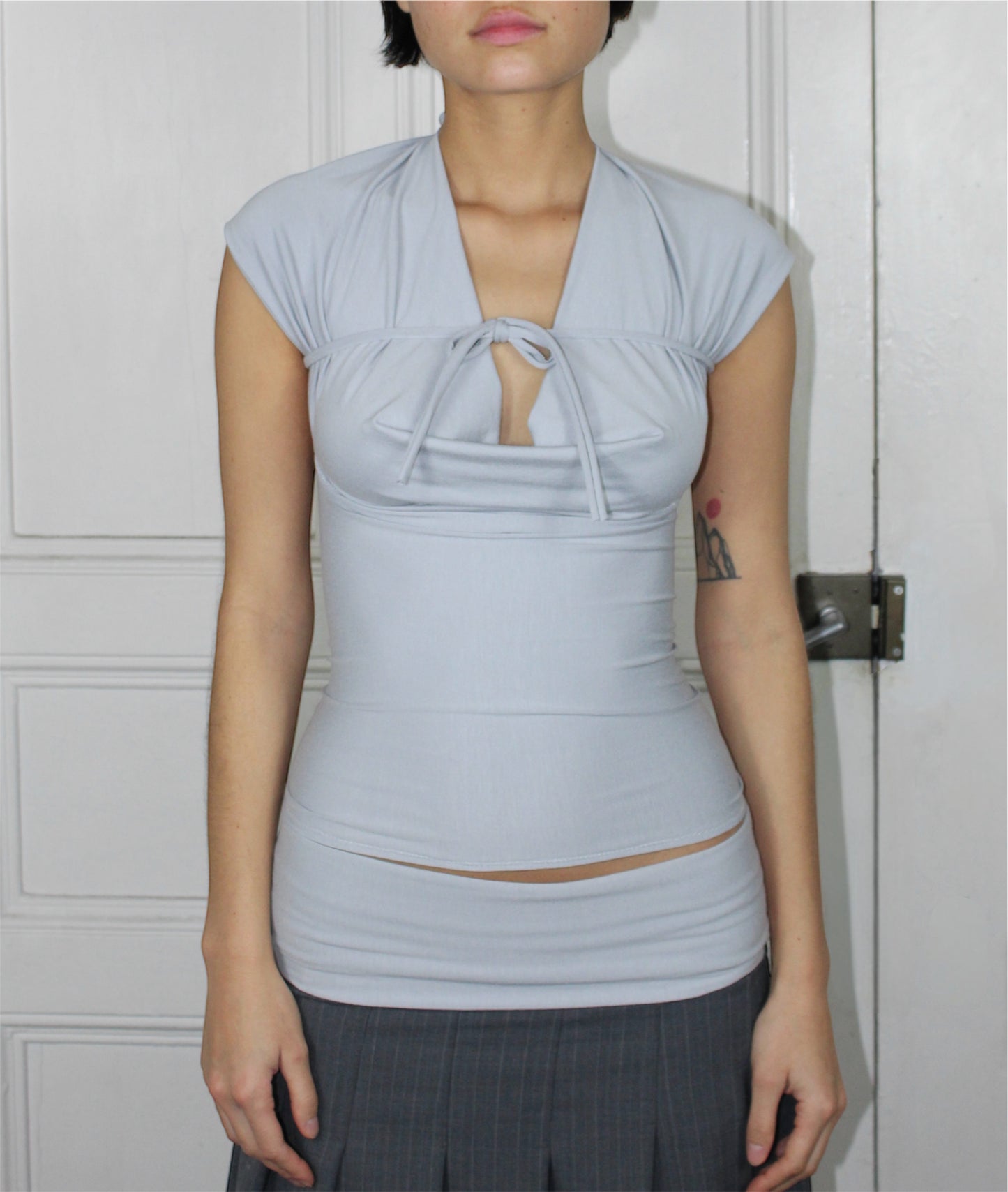 The Mevanou Top (In Light Blue)