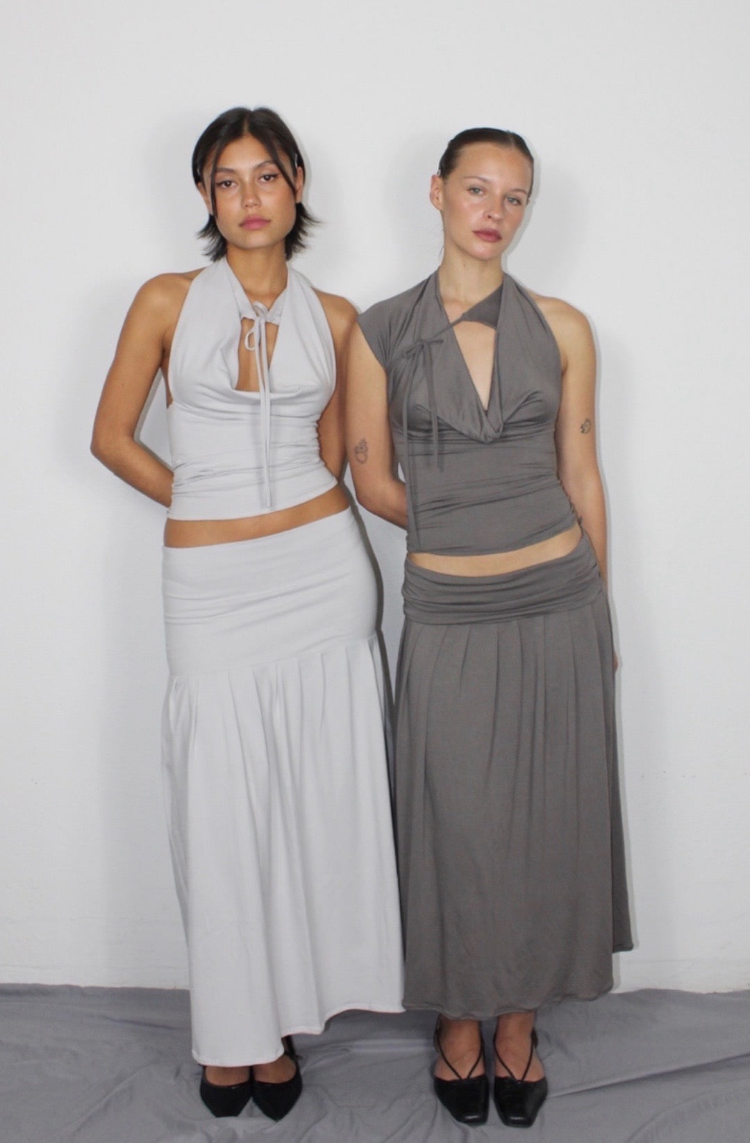 The Mevanou Skirt (In Gray-brown)