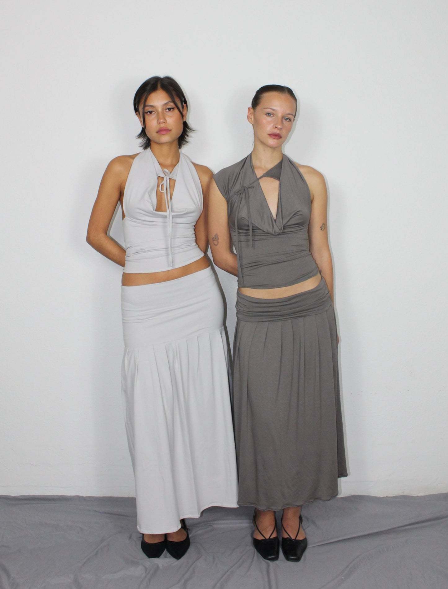 The Mevanou Skirt (In Light Gray)