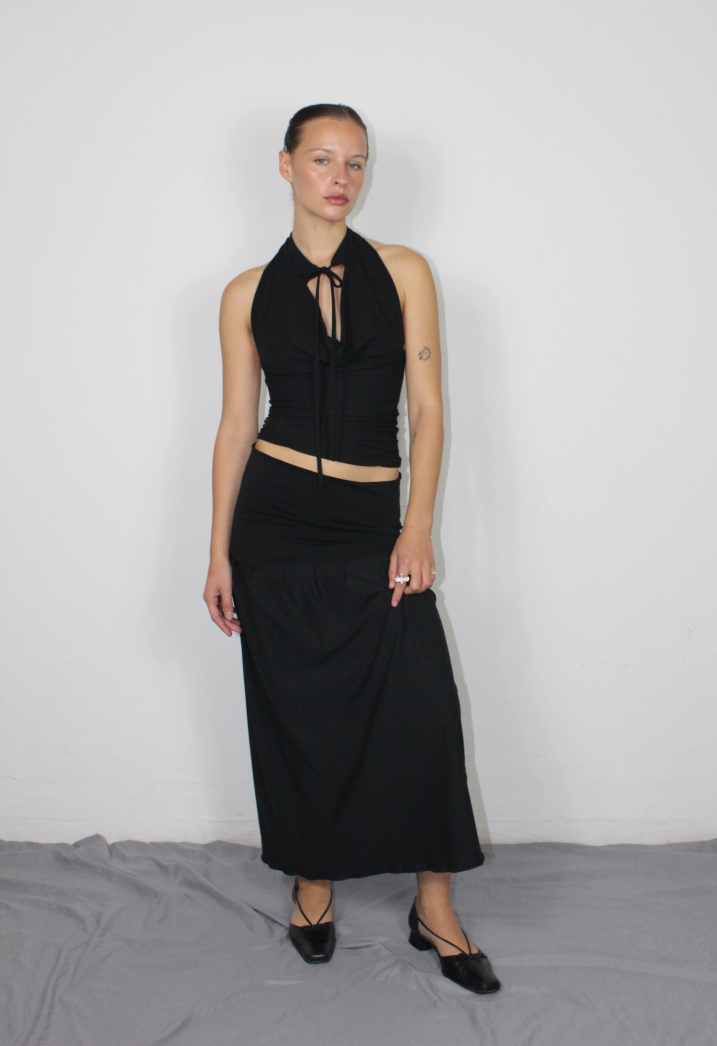 The Mevanou Skirt (In Black)