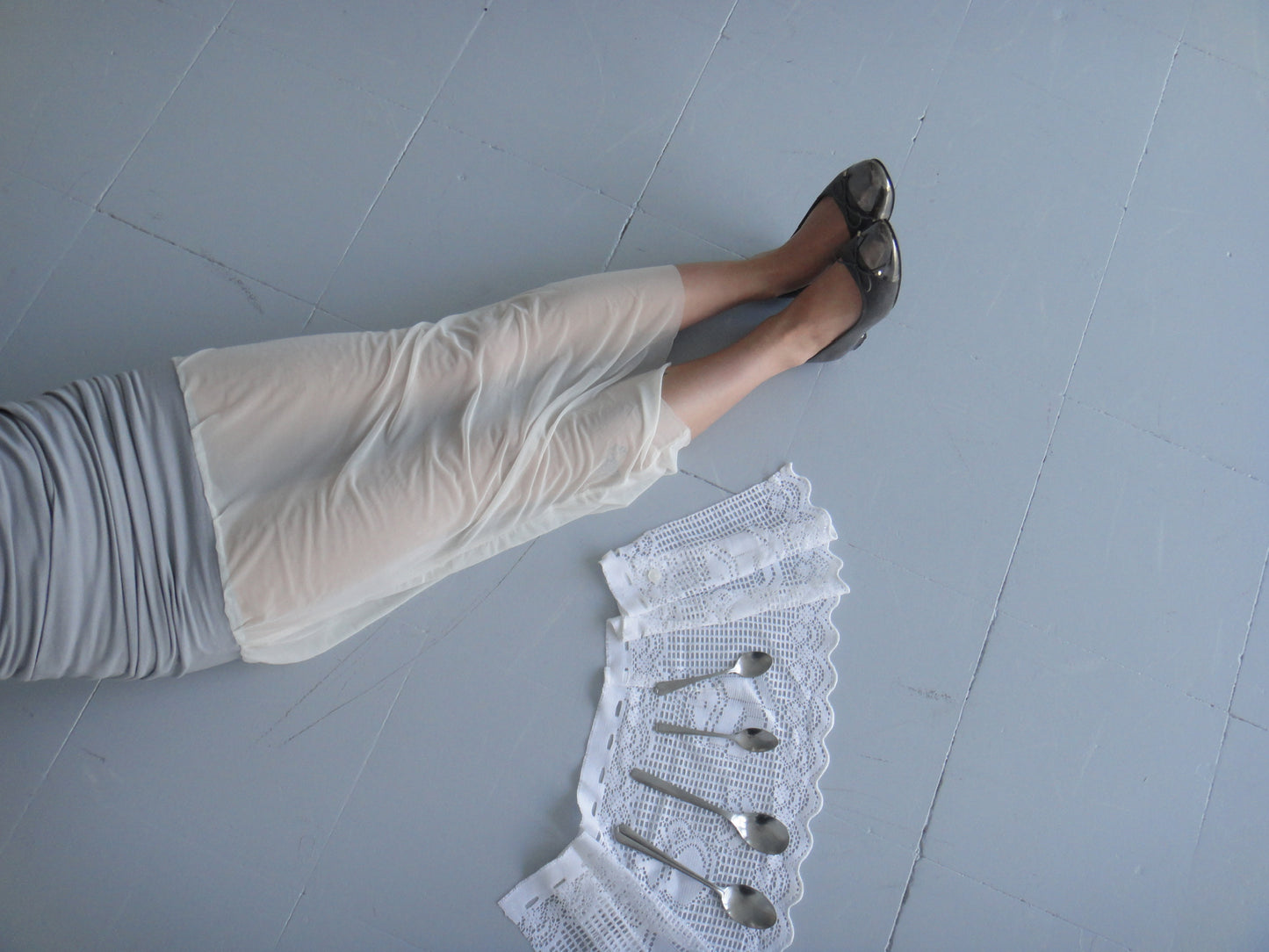 The Porcelain Skirt (in Medium Gray)