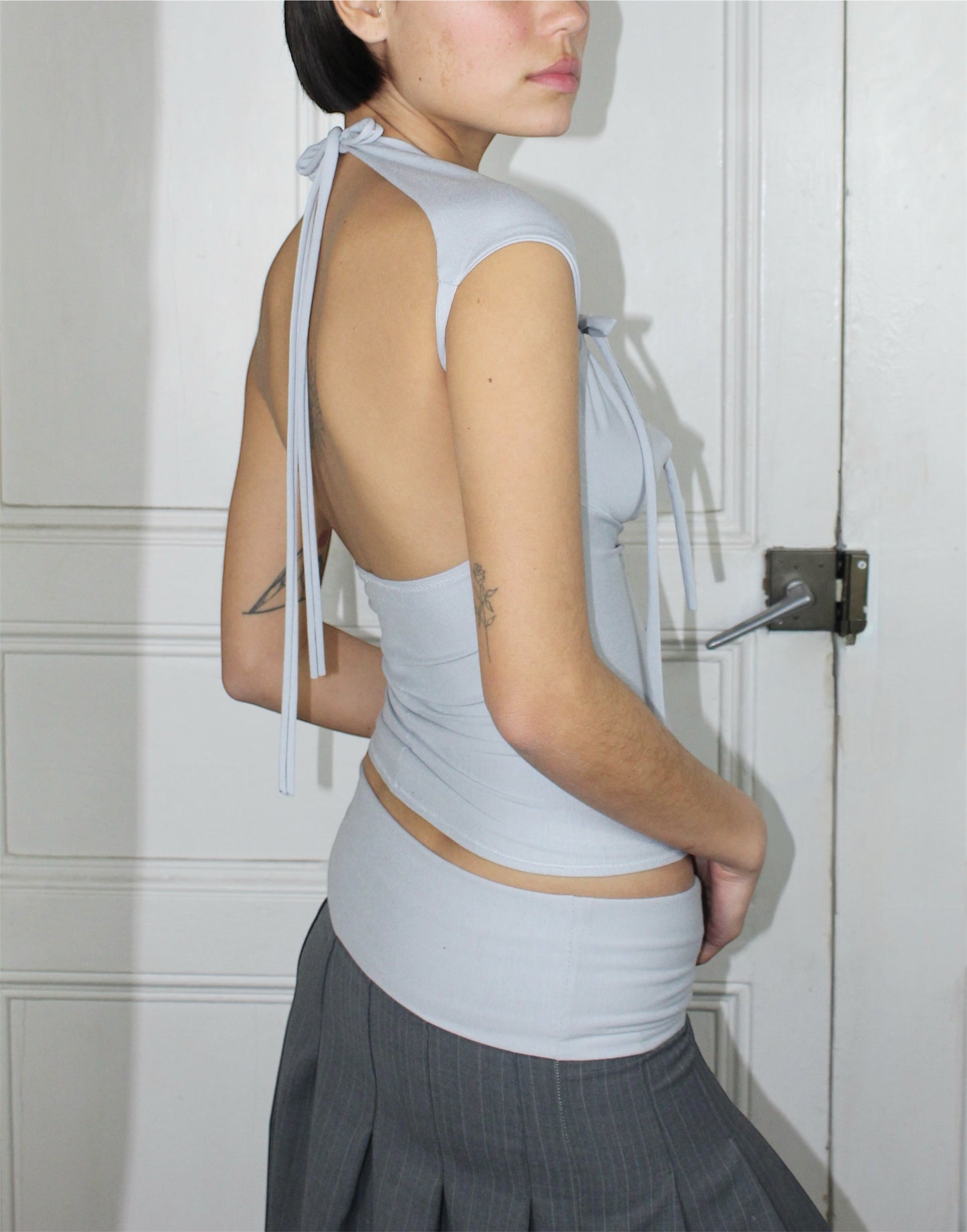 The Mevanou Top (In Light Blue)