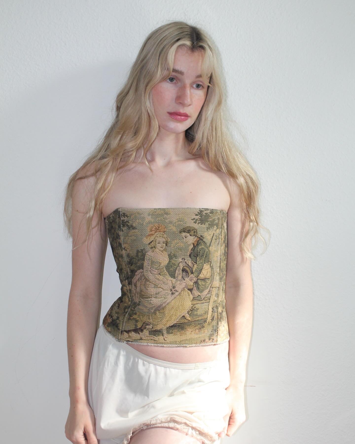 Tapestry Corset 1 (Sitting on the fence)