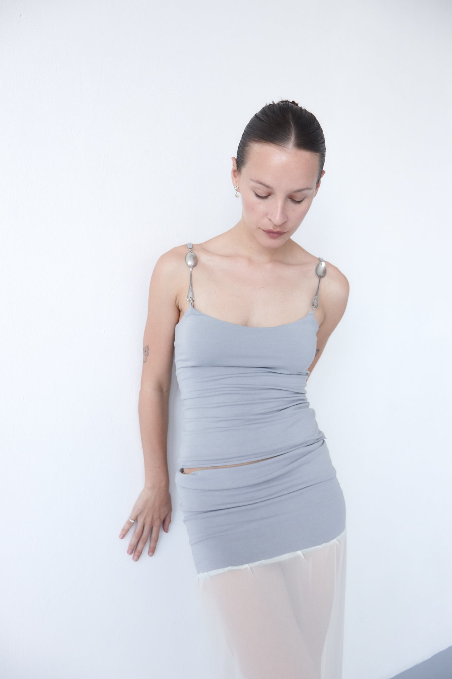 The Porcelain Skirt (in Medium Gray)
