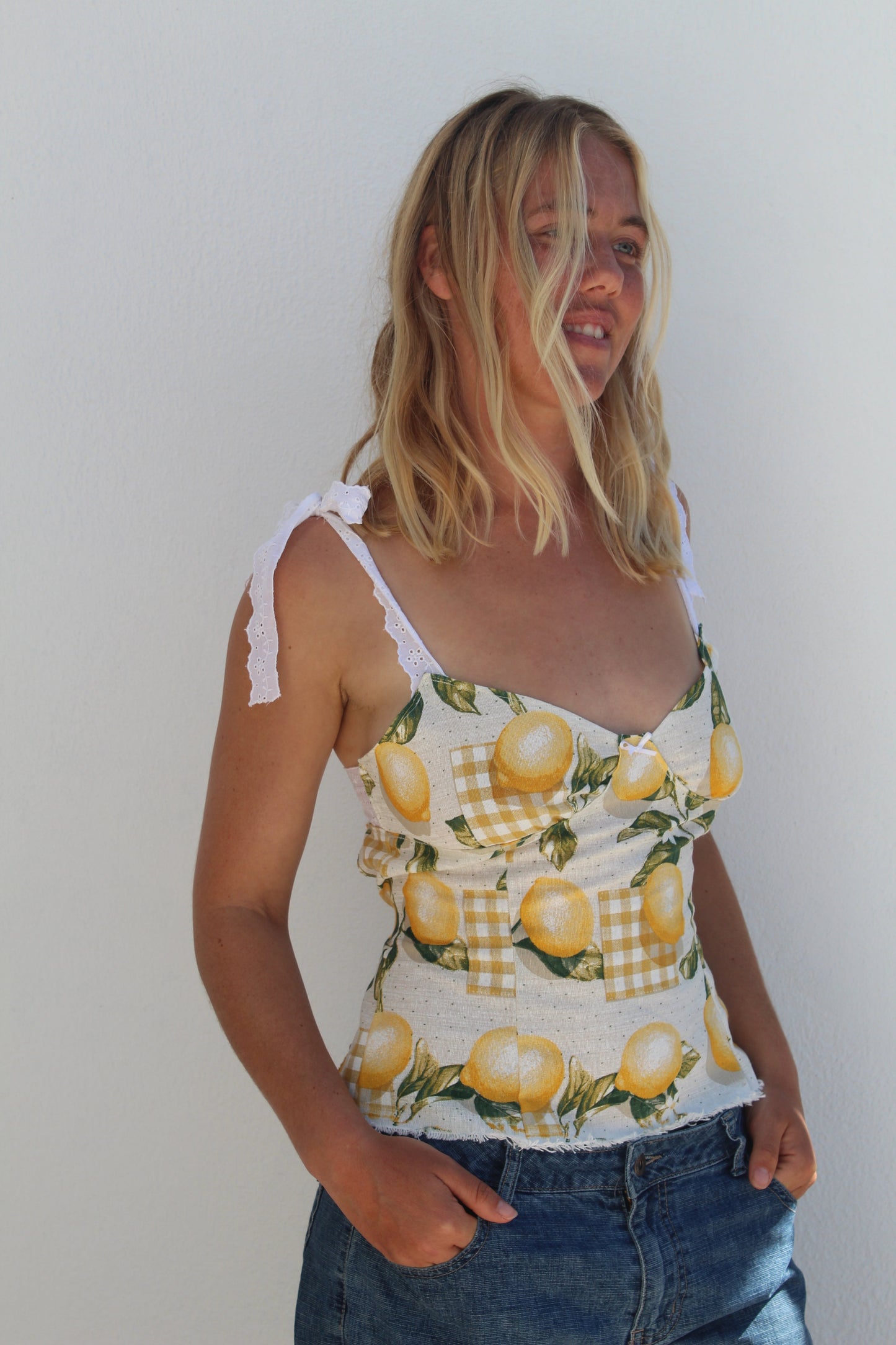 The Meadow Top (In Lemon) -  MADE TO ORDER