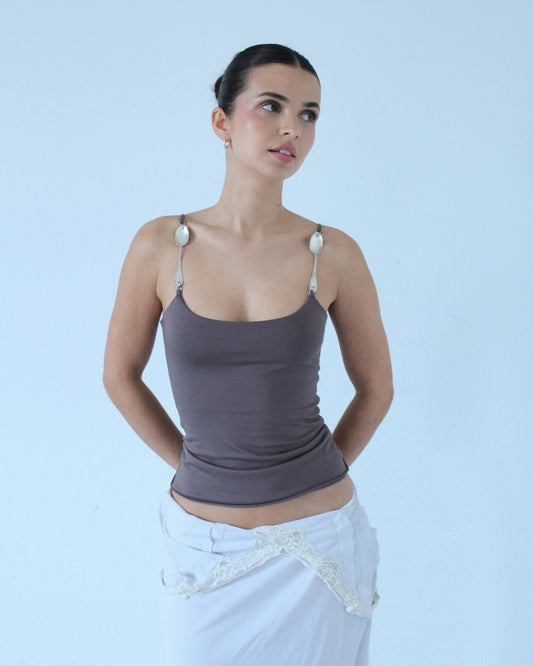 The Spoon Top (In Taupe)