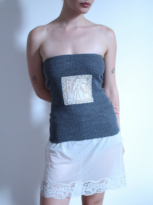 The Filet Lace Top (The Lady with Luggage)