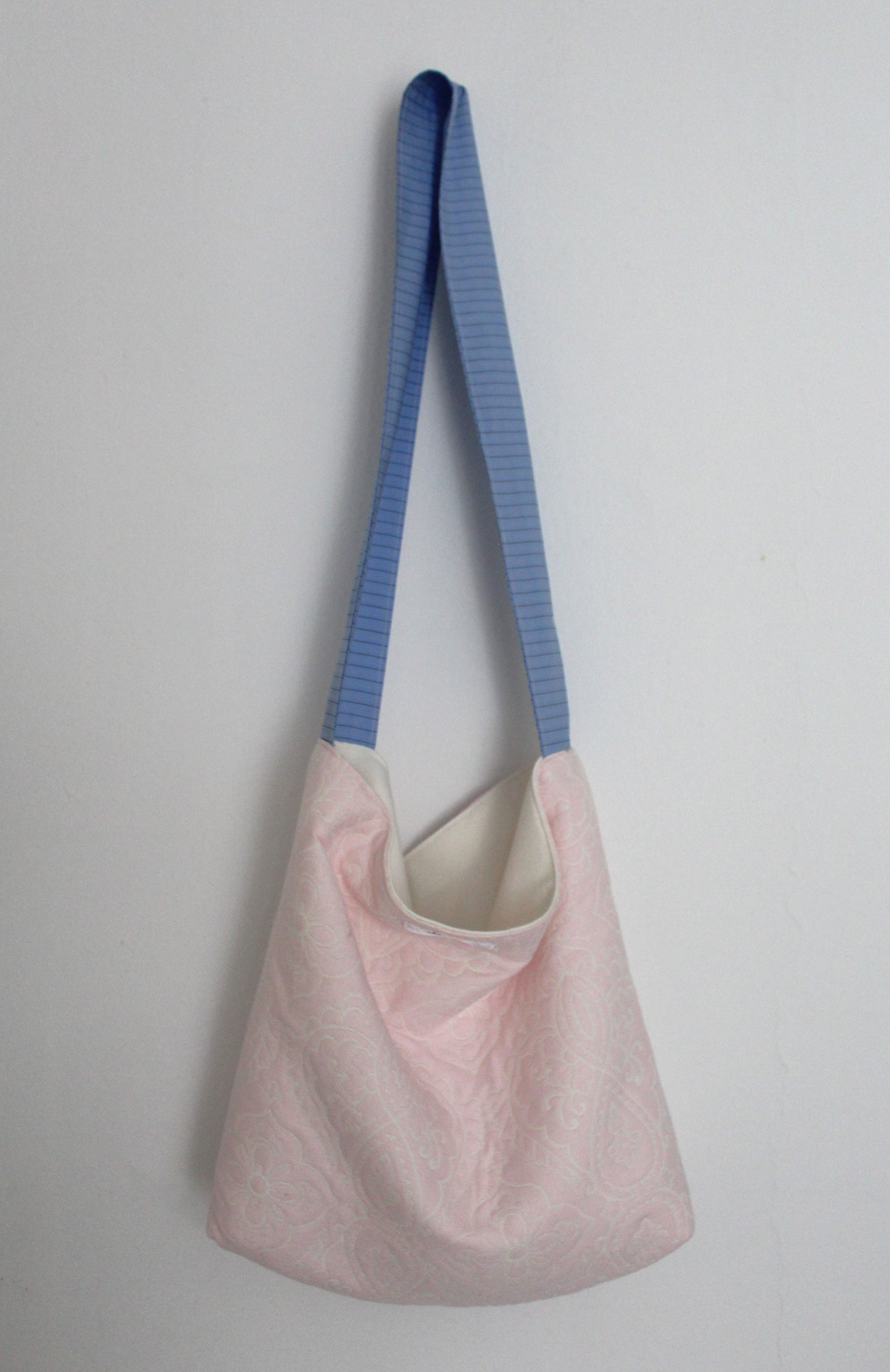 Reversible Baby Pink and Blue Tote Bag
