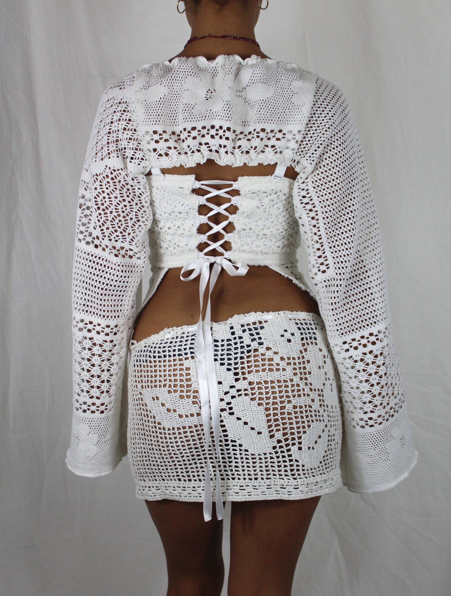 Vintage Crochet Mini Skirt
