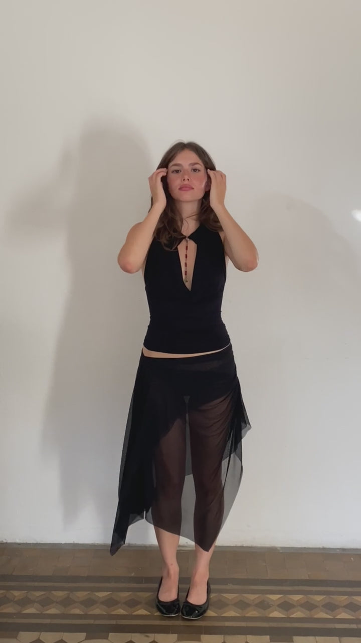 The Mirai Skirt (In Black) – Marca Elise