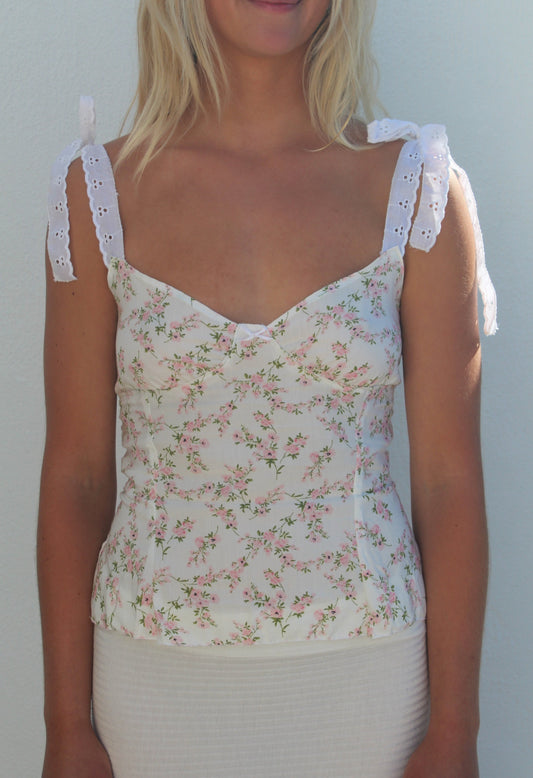 The Meadow Top (In Pink Daisy)